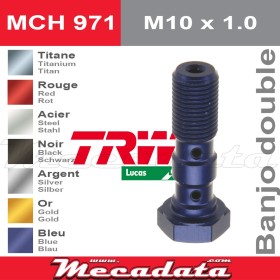 Vis à tête creuse M10 x 1,0TRW Lucas MCH 971