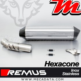 Silencieux d'échappement - BMW R1200 GS 2010-2012 - REMUS Hexacone - avec Catalyseur