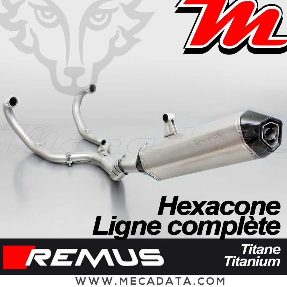 Ligne complète pot d'échappement - BMW R1200 GS Adventure 2010-2012 - REMUS Hexacone