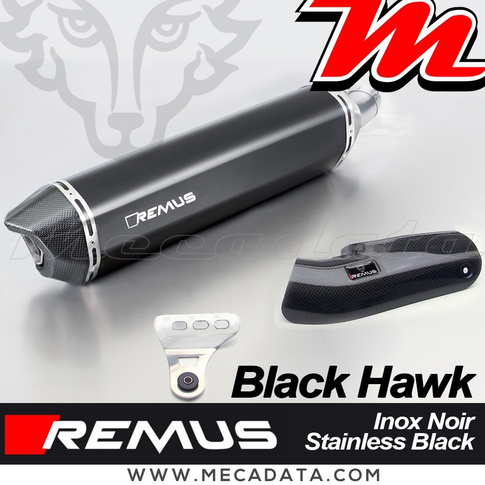 Silencieux d'échappement - BMW R 1200 GS 2013-2016 - REMUS Black Hawk