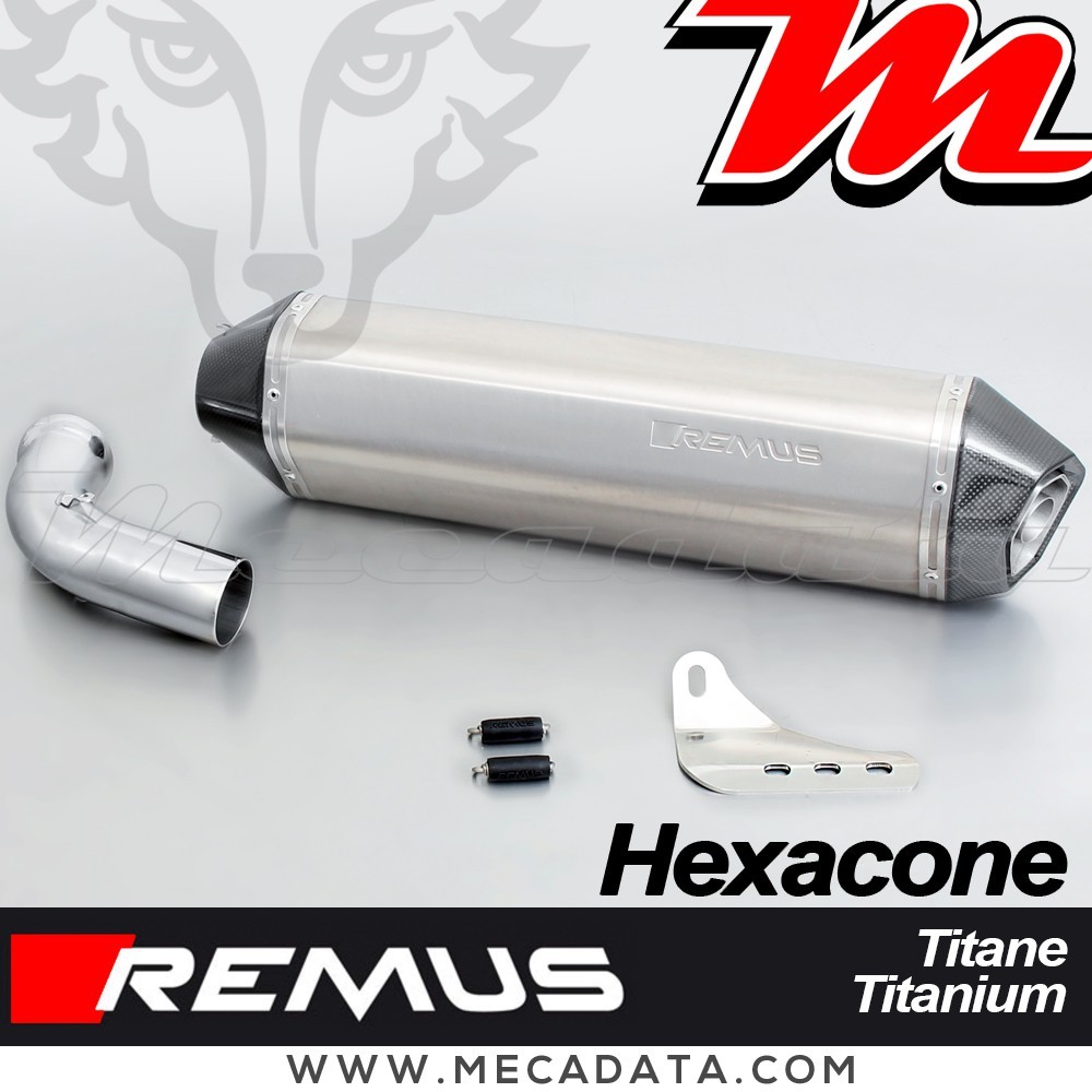 Silencieux Pot d'échappement REMUS Hexacone BMW F 800 S 2006-2010 Sans Catalyseur