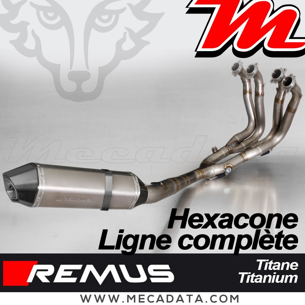 Ligne Complète Pot d'échappement REMUS Hexacone Full titane BMW S 1000 RR 2015-2016