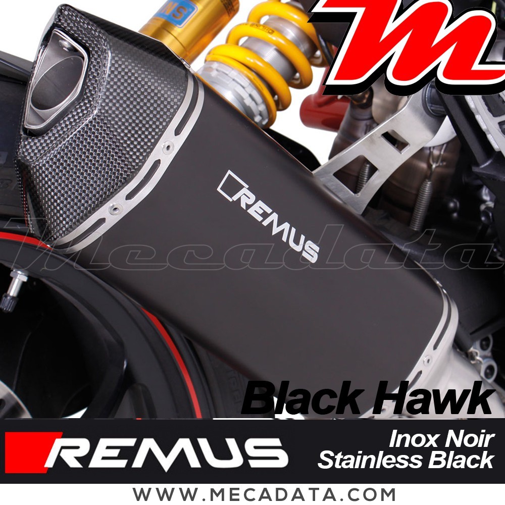 Silencieux Pot d'échappement Ducati Hypermotard 939 SP (2016-2017) REMUS Black Hawk