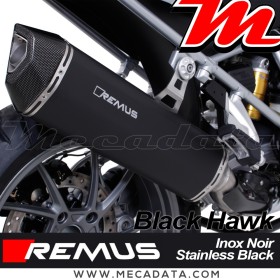 Silencieux d'échappement - BMW R 1200 GS Adventure 2016-2018 - REMUS Black Hawk
