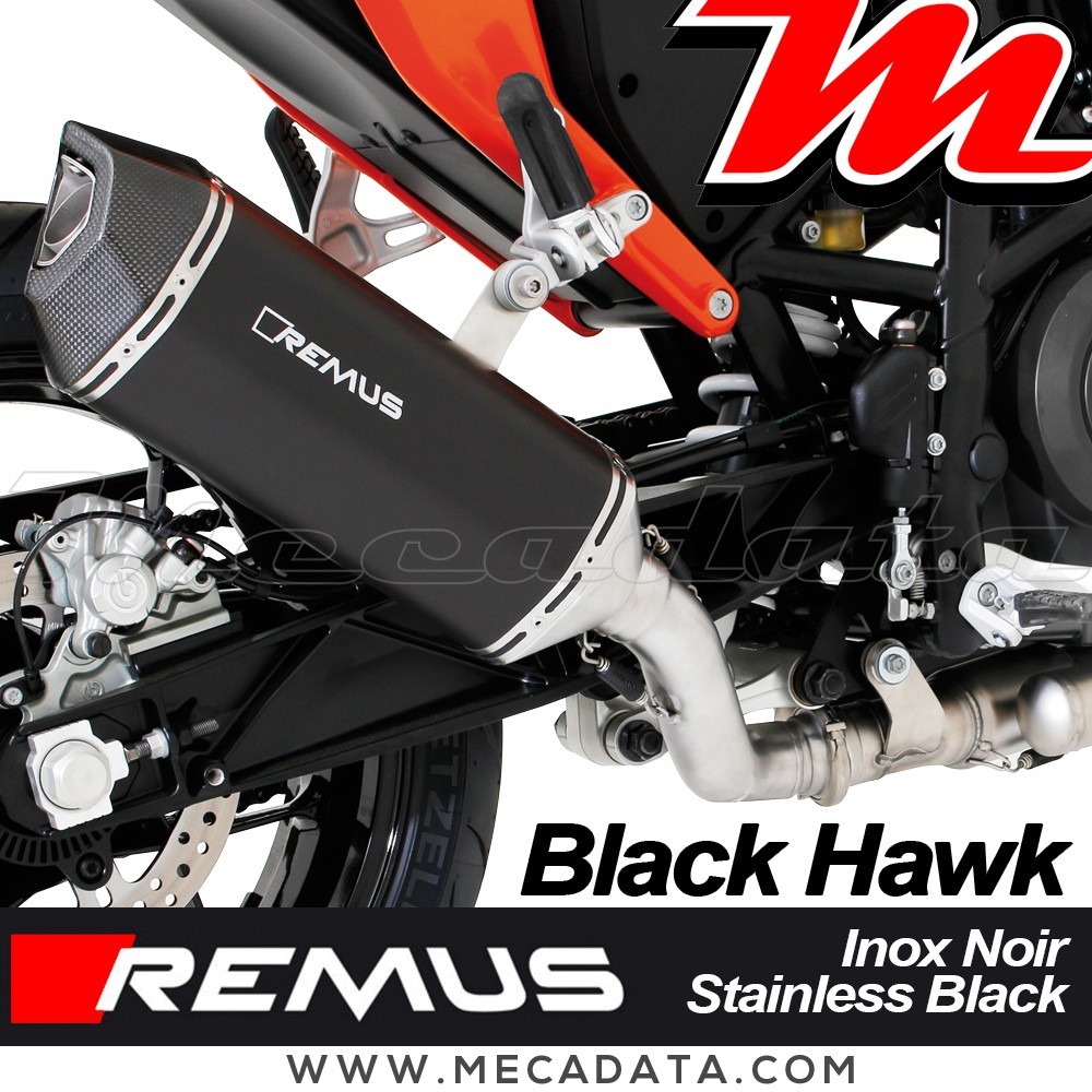 Silencieux Pot d'échappement KTM 690 Duke 5R 2016 - 2019 REMUS Black Hawk