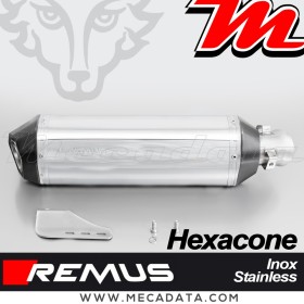 Silencieux d'échappement - BMW K 1300 R 2009-2016 - BMW K 1300 S 2009-2016 - REMUS Hexacone - avec Catalyseur