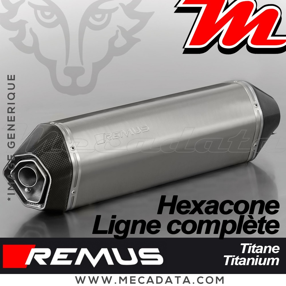 Ligne Complète Pot d'échappement REMUS Hexacone Full titane BMW S 1000 R 2014-2016