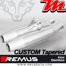 Paire de silencieux Pot échappement Triumph Bonneville T120 2016-2017 Remus Custom Tapered