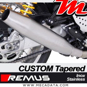 Paire de silencieux Pot échappement Triumph Thruxton 1200 R 2016-2020 Remus Custom Tapered