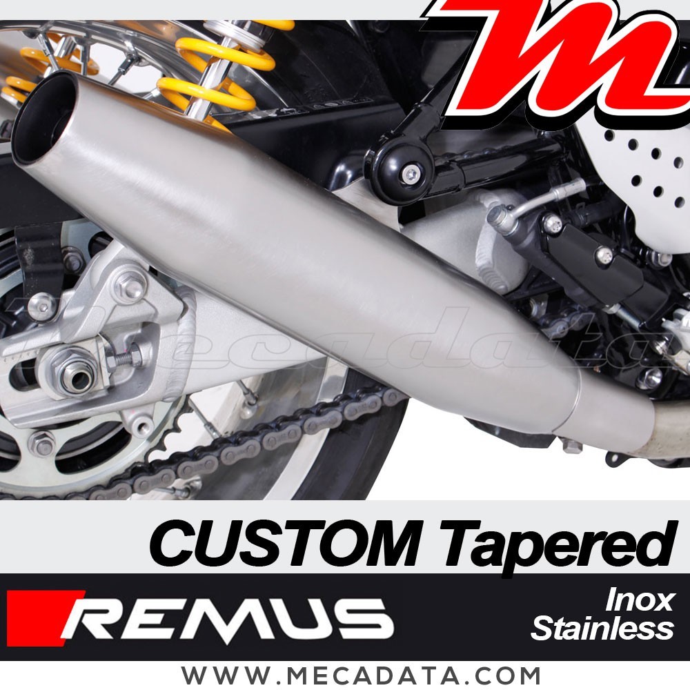 Paire de silencieux Pot échappement Triumph Thruxton 1200 R 2016-2020 Remus Custom Tapered