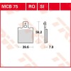 Plaquettes de frein Arrière ~ Ducati S4RS 1000 Monster M4 2006-2008 ~ TRW Lucas MCB 75 SH