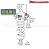 Amortisseur Ohlins APRILIA RSV 4 R (2009-2016) AP 360 TTX GP (T36PR1C1LB) - Arrière