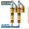 Amortisseur Ohlins MOTO GUZZI V9 BOBBER (2016-2017) MG 606 PFP (S36PL) - Arrière