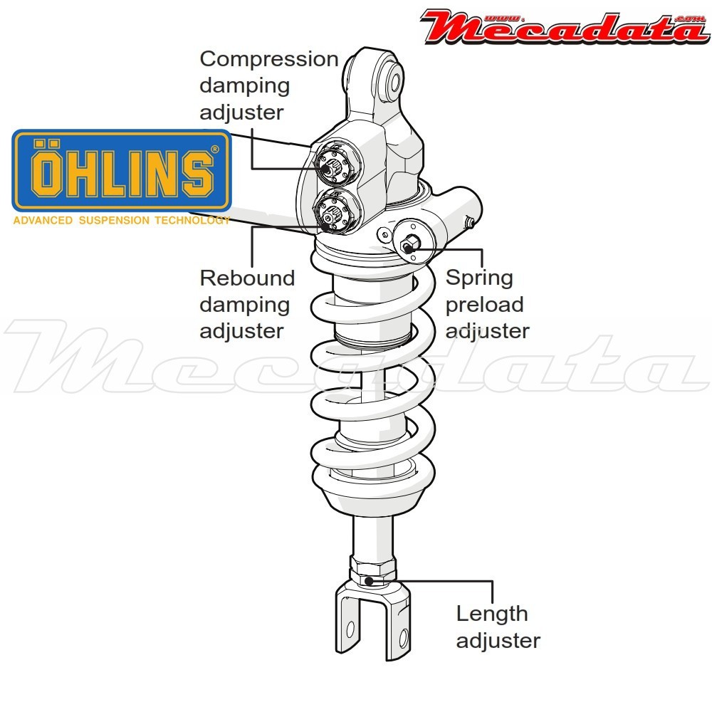 Amortisseur Ohlins BMW R NINE T (2014-2017) BM 365 TTX GP (T36PR1C1LB)  - Arrière