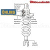 Amortisseur Ohlins BMW R NINE T (2014-2017) BM 365 TTX GP (T36PR1C1LB) - Arrière