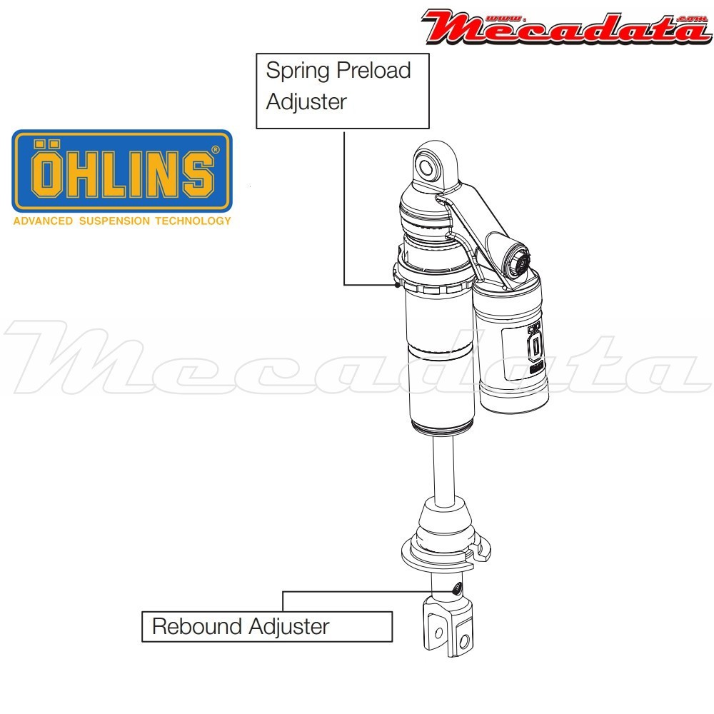 Amortisseur Ohlins HONDA CRF 150 R (2006-2017) HO 1690 PFP (S46PR1C2)  - Arrière