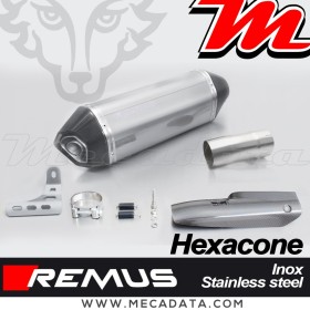 Silencieux pot d'échappement BMW R 1200 RS 2017 REMUS Hexacone