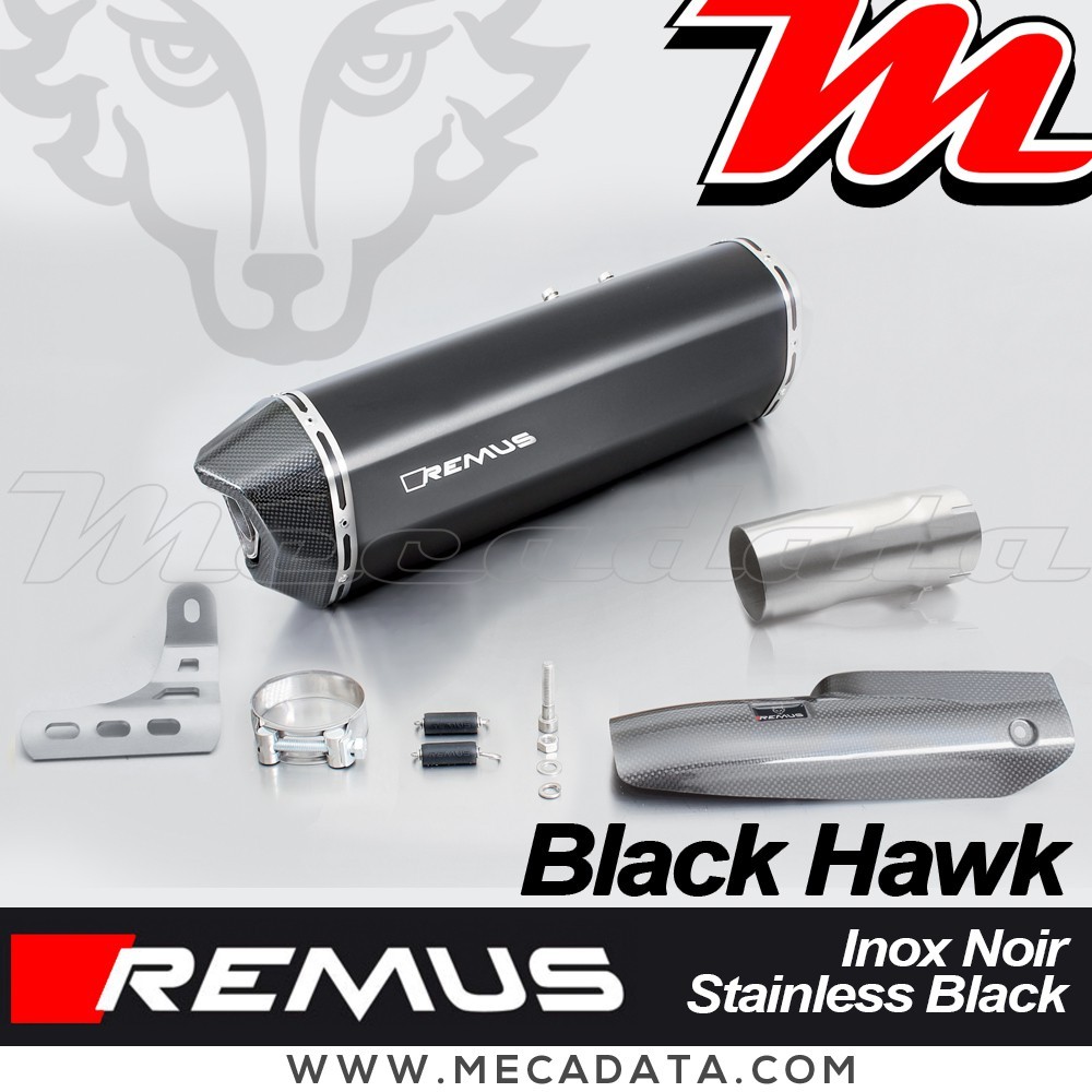 Silencieux pot d'échappement BMW R 1200 RS 2017 REMUS Black Hawk
