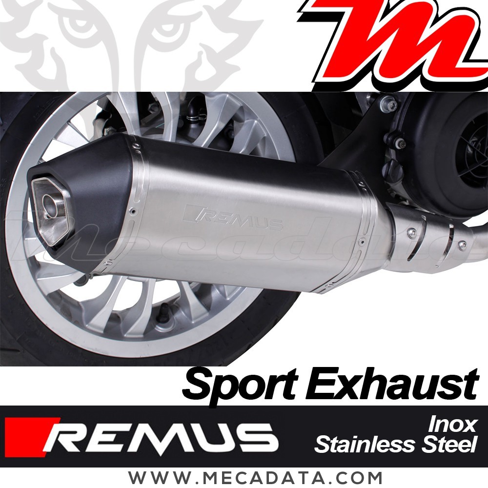 Ligne complète Pot d'échappement ~ Vespa Primavera 125ie 3V 2016-2017 ~ Remus Sport Exhaust