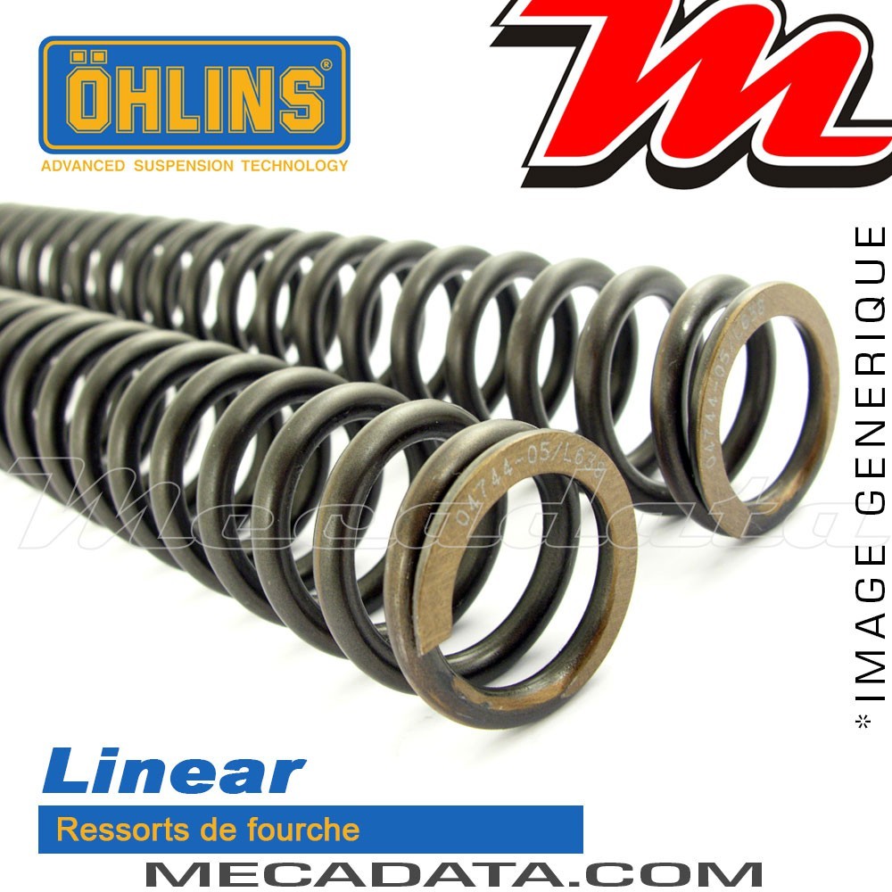 Ressorts de Fourche Ohlins - YAMAHA YZF R1 2015 - 2017 - Linéaires Tarage 10.5