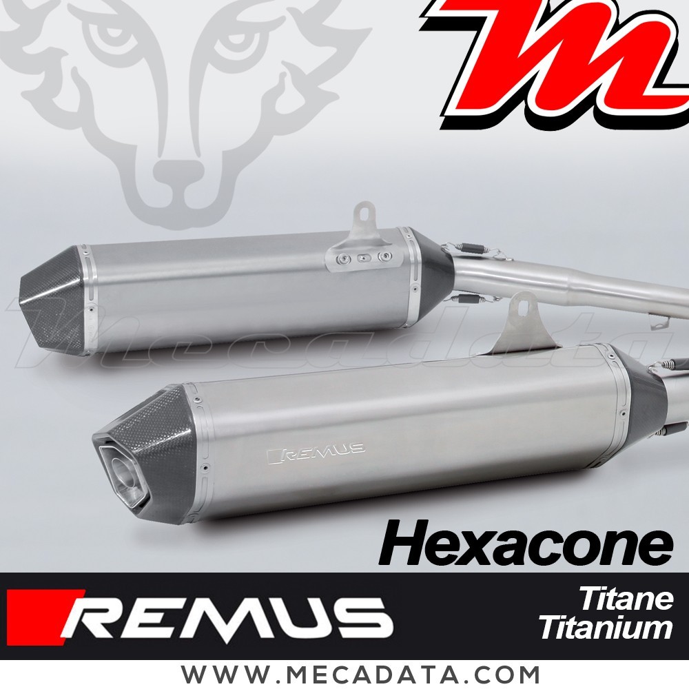 Paire de Silencieux Pot d'échappement REMUS Hexacone BMW K 1600 GT 2017 - 2020