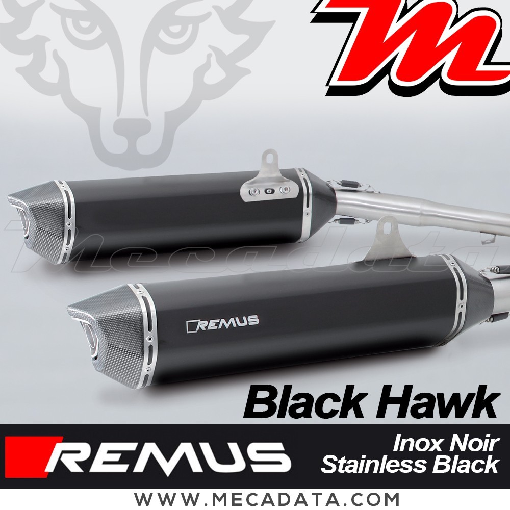 Paire de Silencieux Pot d'échappement REMUS Black Hawk BMW K 1600 GTL 2017 - 2020