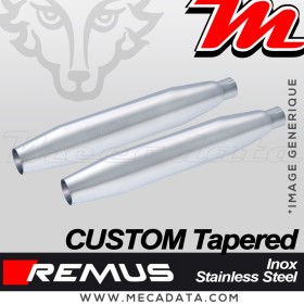 Paire de silencieux Pot d'échappement Triumph Thruxton 2007-2014 REMUS Custom Tapered