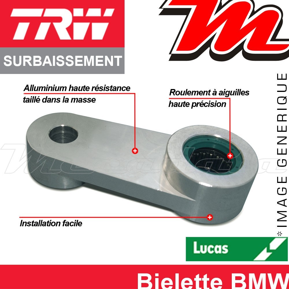 Kit de Rabaissement (Surbaissement) TRW Lucas - 25 mm BMW F 650 GS (R13)2001 - 2003