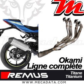 Ligne Complète Pot d'échappement REMUS Okami Full titane Suzuki GSX-R 1000 2017+