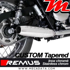 Paire de silencieux Pot d'échappement REMUS Custom Tapered Triumph Bonneville T100 2017 - 2020 Triumph Bonneville T100 black 201