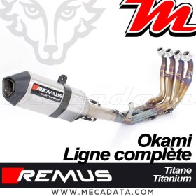 Ligne complète Pot d'échappement REMUS Okami Yamaha YZF-R6 2017 - 2020