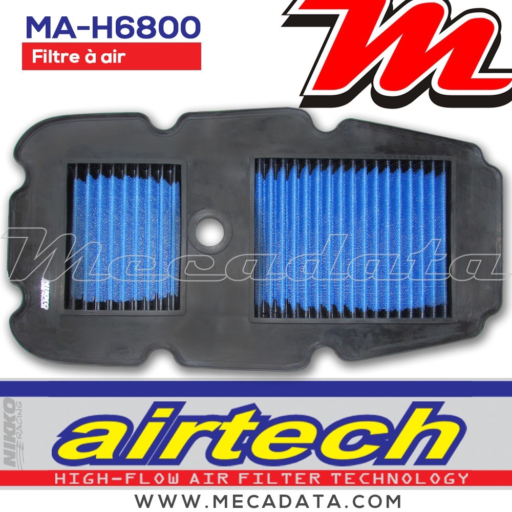 Filtre à air Moto Airtech Nikko Racing MA-H6800
