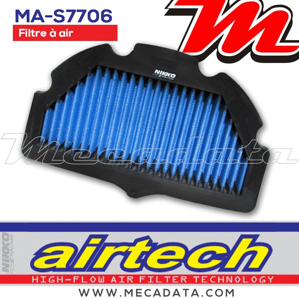 Filtre à air Moto Airtech Nikko Racing MA-S7706