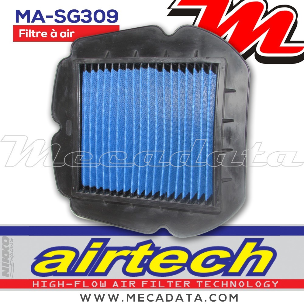 Filtre à air Moto Airtech Nikko Racing MA-SG309