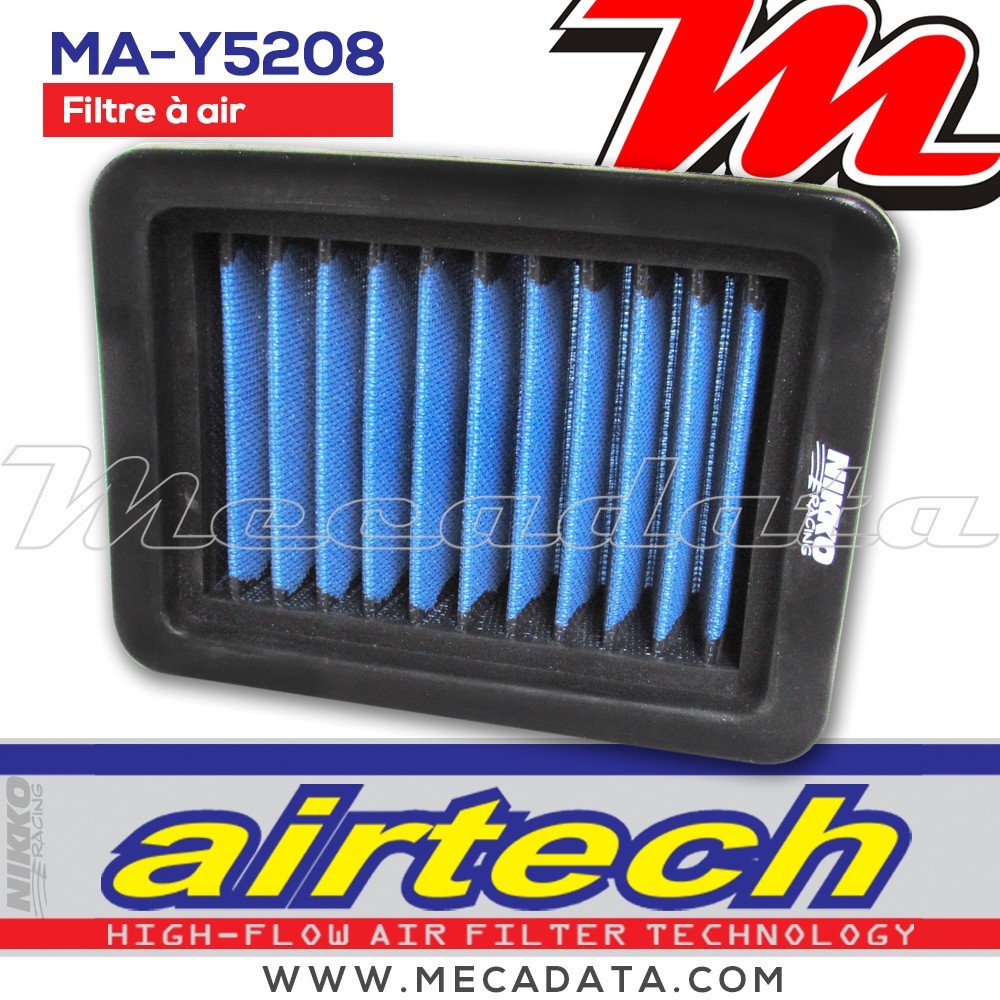 Filtre à air Moto Airtech Nikko Racing MA-Y5208