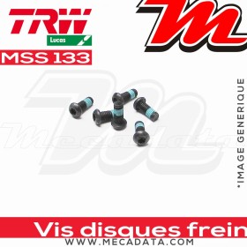 Jeu de vis de fixation pour disques de frein M8 x 1.25 - 5 pièces