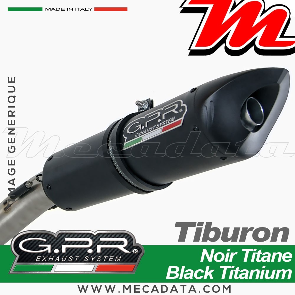 Silencieux Pot d'échappement GPR TIBURON BENELLI TNT 899 2008 - 2016