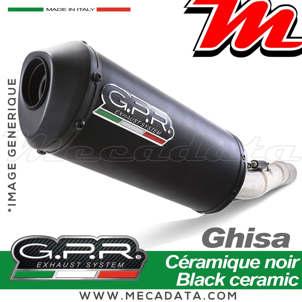 Silencieux Pot d'échappement GPR GHISA KAWASAKI ER 6 N - F 2005 - 2011