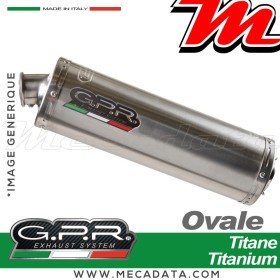 Silencieux Pot d'échappement GPR OVAL YAMAHA FZ6 600-FAZER S1-S2 GHOST LINE 2004 - 2013