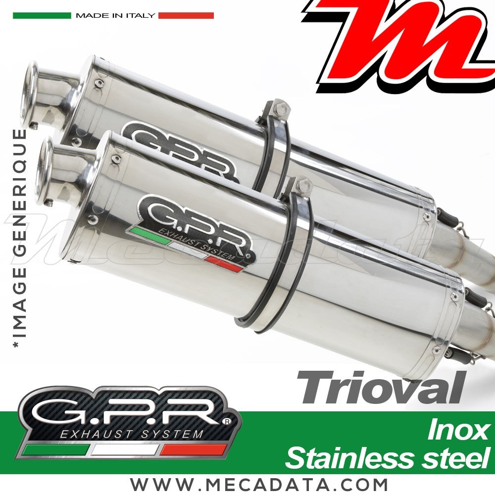 Silencieux Pot d'échappement GPR TRIOVAL YAMAHA XT 660 X - R 2004 - 2014