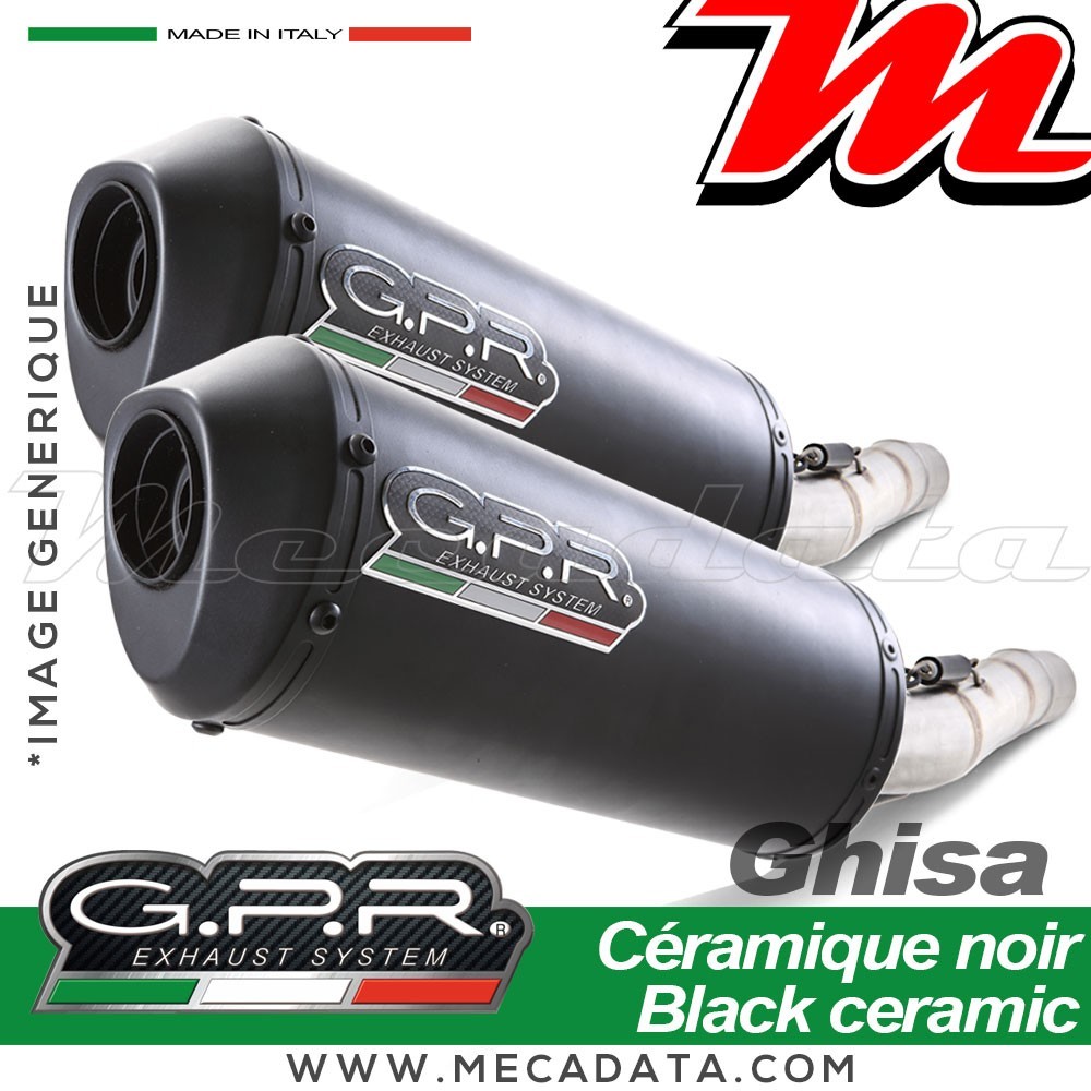Silencieux Pot d'échappement GPR GHISA YAMAHA BT BULLDOG 1100 2002 - 2007