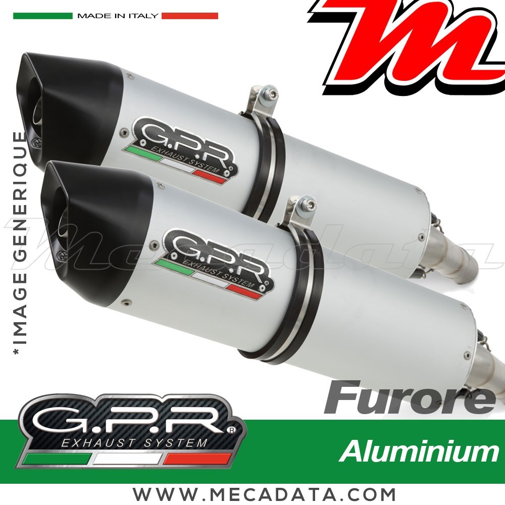 Ligne complète d'échappement GPR FURORE KAWASAKI KFX 700 2004 - 2011