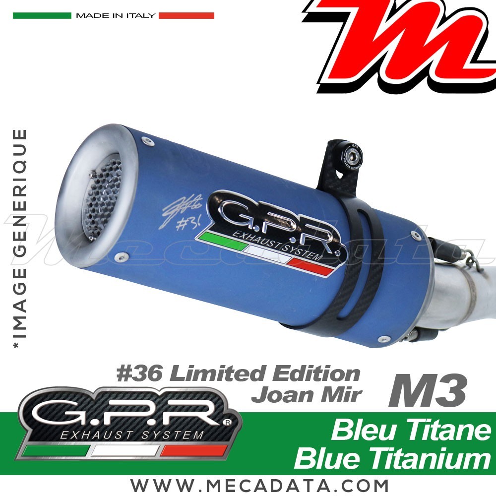 Ligne complète d'échappement GPR M3 JOAN MIR LIMITED EDITION YAMAHA MT-09 TRACER 2015 - 2017