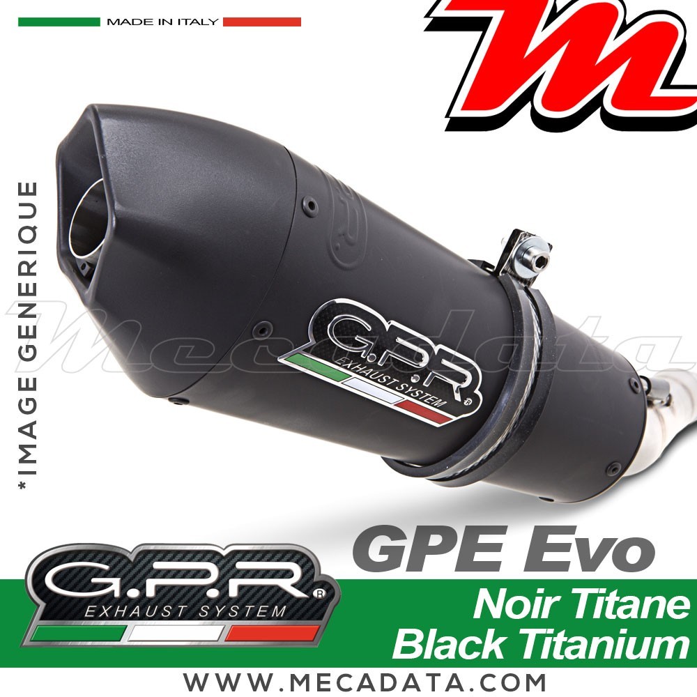 Silencieux Pot d'échappement GPR GPE ANNIVERSARY GILERA GP 800 2008 - 2013