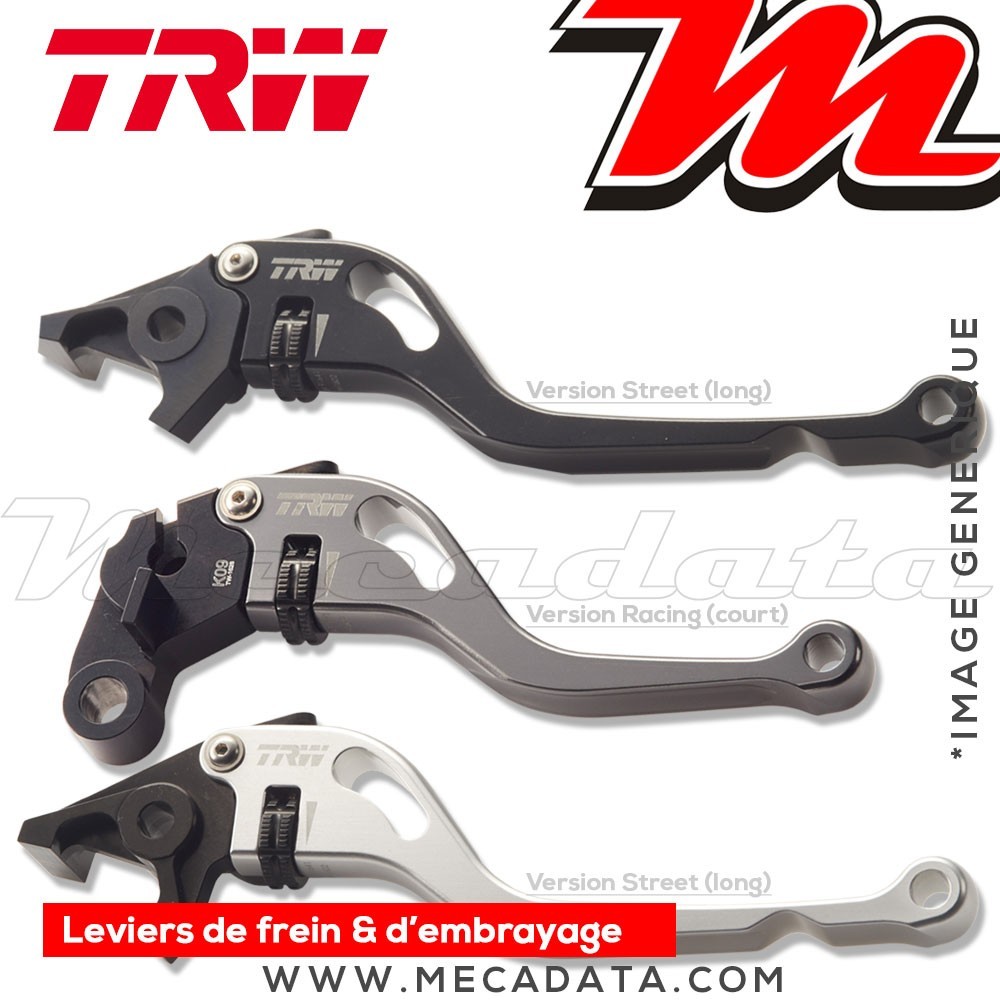 Leviers de frein et d'embrayage moto TRW Yamaha VMX 1200 V-max (3WE,3WF) 1988 - 1992