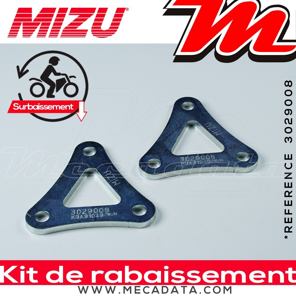 Kit Rabaissement ~ Triumph Speed Triple 1050 ~ ( 515NV ) 2011 - 2015 ~ Mizu - 25 mm
