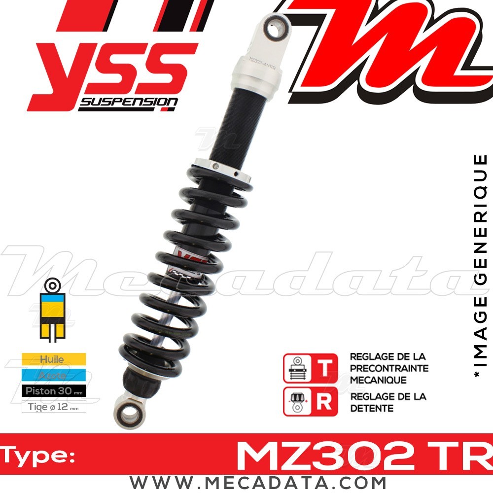 Amortisseur BMW R 80 RT/2 (247) 1991 ~ YSS MZ302 TR