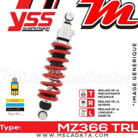 Amortisseur Ducati Sport 750 (750-SPORT) 1988 - 1990 ~ YSS MZ366 TRL