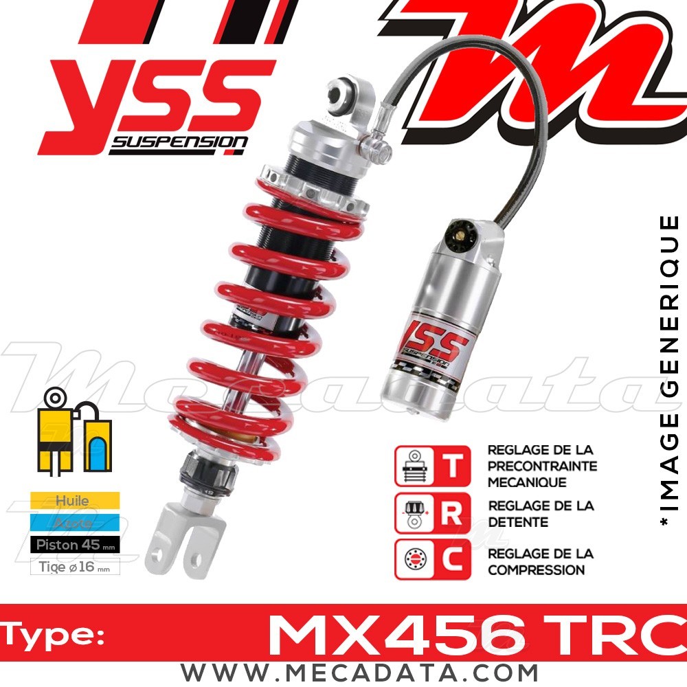 Amortisseur Honda CBR 900 RR Fireblade (SC44B) 2000 ~ YSS MX456 TRC