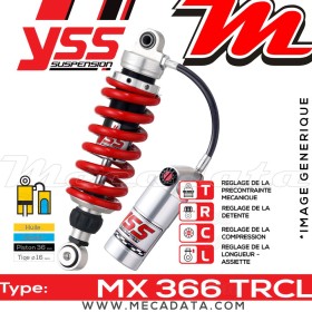 Amortisseur Kawasaki Ninja 250 SL ABS (BX250ABJP) 2016 - 2017 ~ YSS MX366 TRC